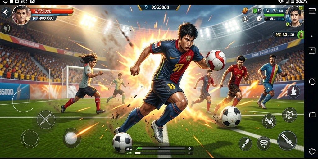 Tangkapan layar gameplay seru dalam BOS5000.