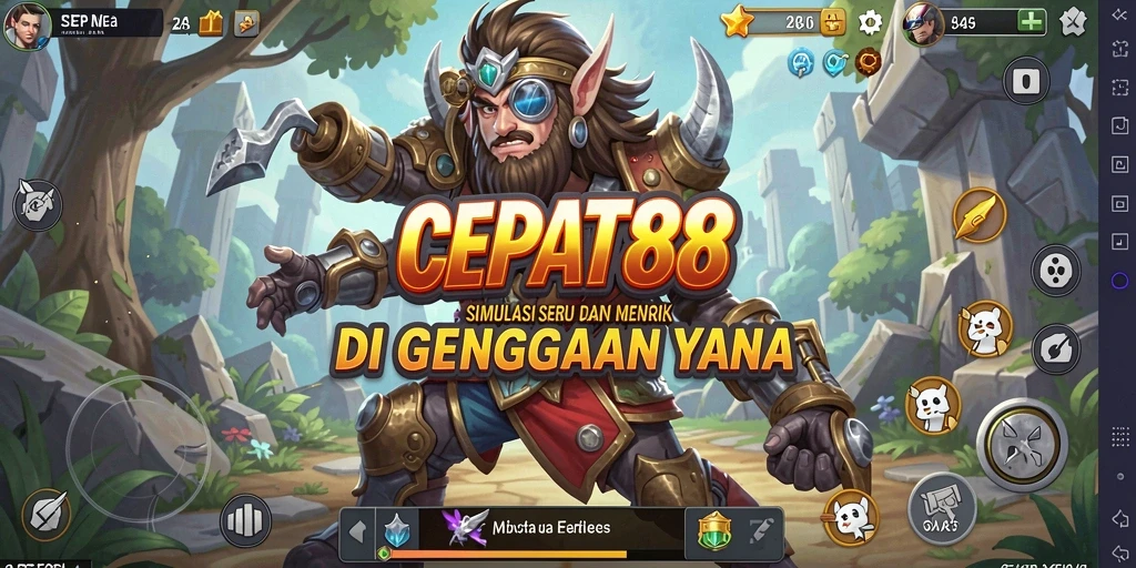 Tampilan gameplay seru dan interaktif dalam CEPAT88.