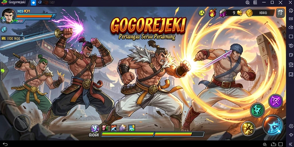 Gameplay GOGOREJEKI yang penuh aksi dan seru.