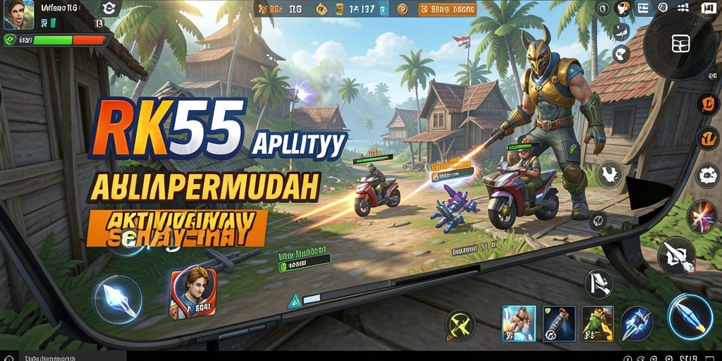 Tampilan antarmuka RK55 yang intuitif dan fungsional.