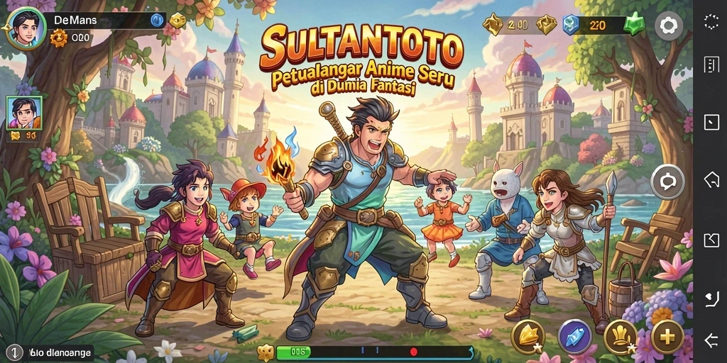 Tampilan gameplay SULTANTOTO yang menakjubkan dan penuh warna.