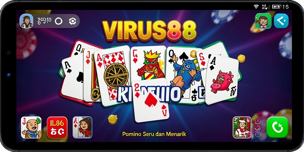 Tampilan menakjubkan dari gameplay Domino yang mengasyikkan.